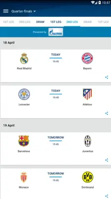 UEFA Champions League android App screenshot 1